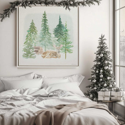 Woodland Charm III Print on Canvas in a American Frame