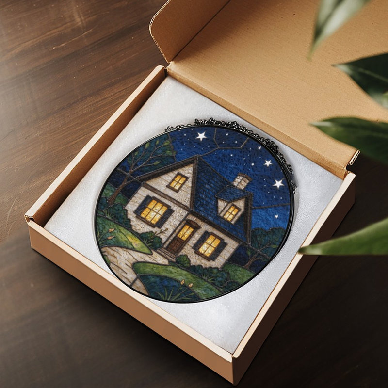 Panneaux de vitrail pour vitrail maison, 6.3x6.3in(16x16cm)