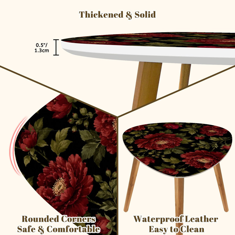 Ensemble de 2 tables basses gigognes Triangle