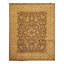 Tapis traditionnel Oushak en laine, noué à la main, brun beige, 2,36 m x 2,97 m