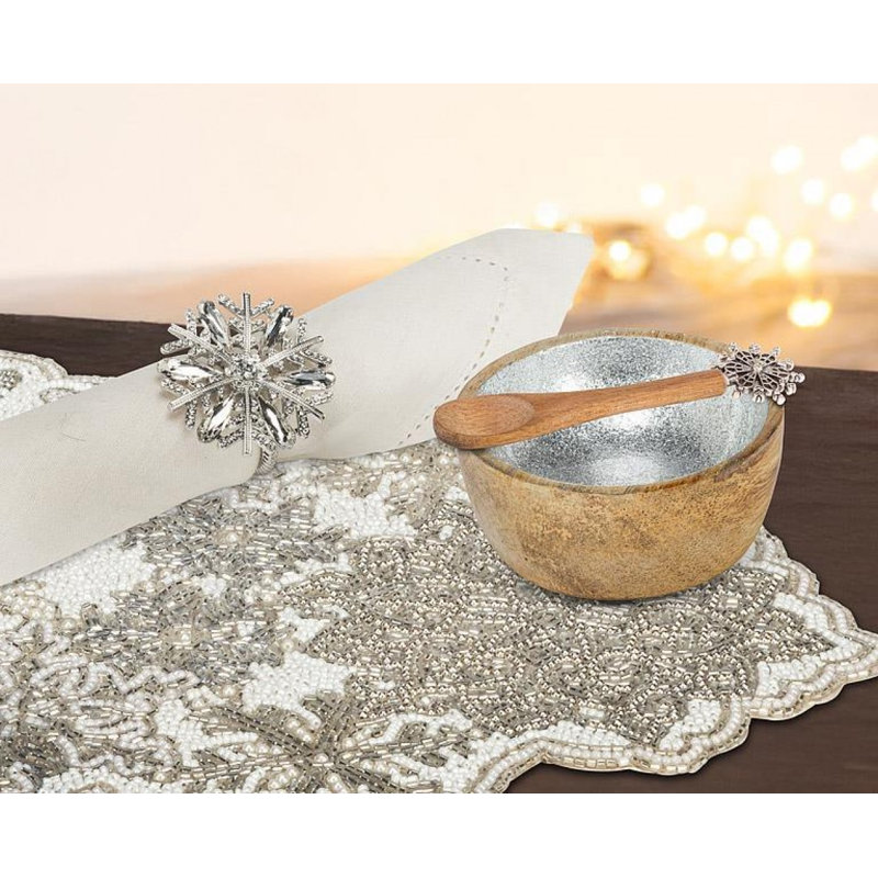 Snowflakes Bead Table Runner