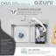 Évier de cuisine à double cuve encastré en acier inoxydable avec accessoires AZUNI