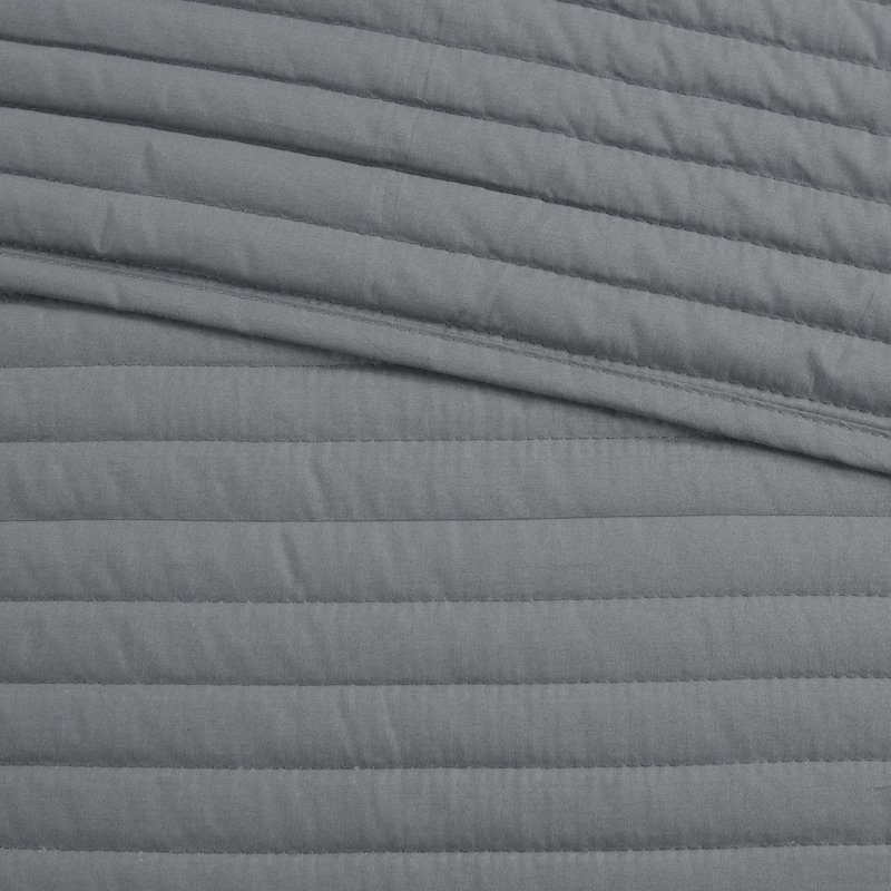 Yellow and Gray Reversible Microfiber Comforter Set, Full