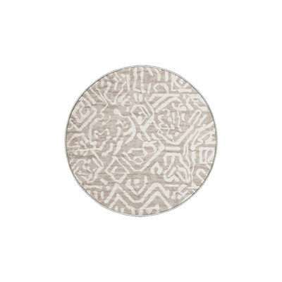Tapis beige soyeux et moelleux