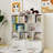 Multi-Functional 7 Shelf Bookcase with 2 Hook