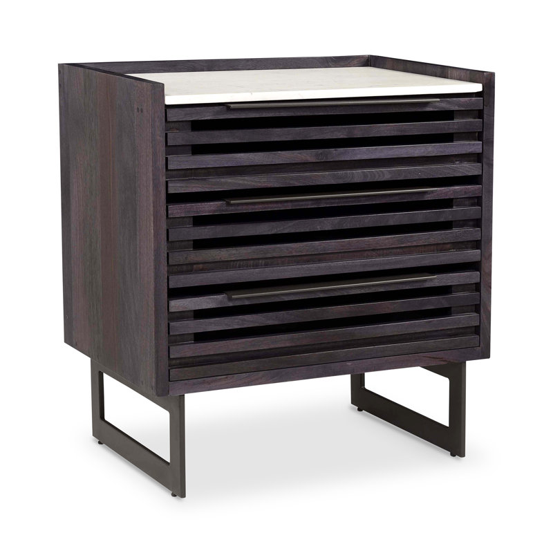 Iker 3 - Drawer Solid Wood Dresser