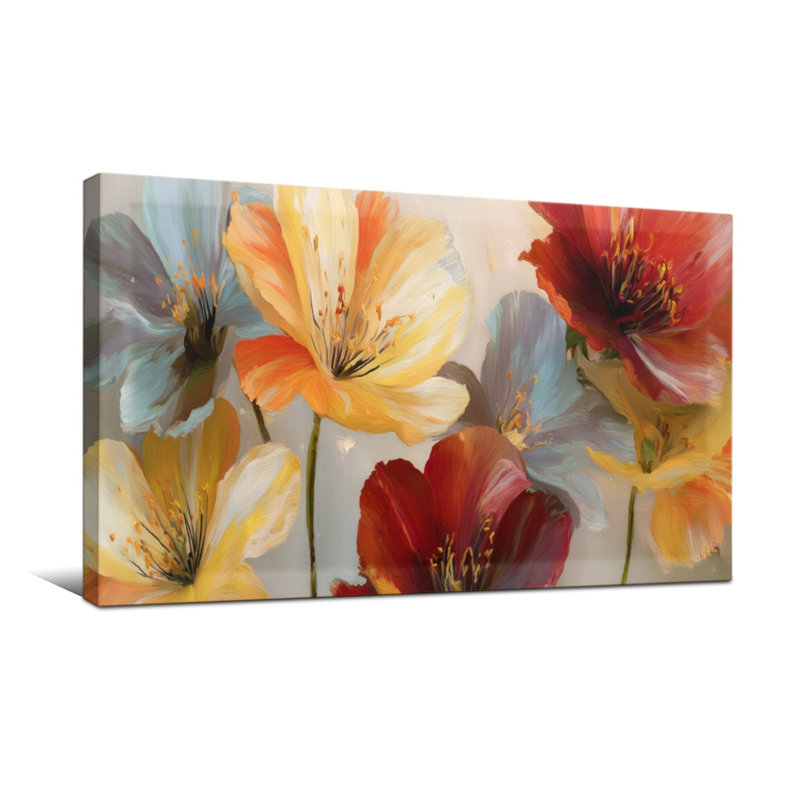 Plantes et fleurs, H 16 po x l 32 po