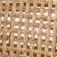 Tabourets de bar à hauteur de comptoir en rotin, tabourets de bar recouverts de tissu Boucle de 26 pouces avec dossier en canne de rotin, tabourets de comptoir en osier pour îlot de cuisine, blanc crème, ensemble de 2