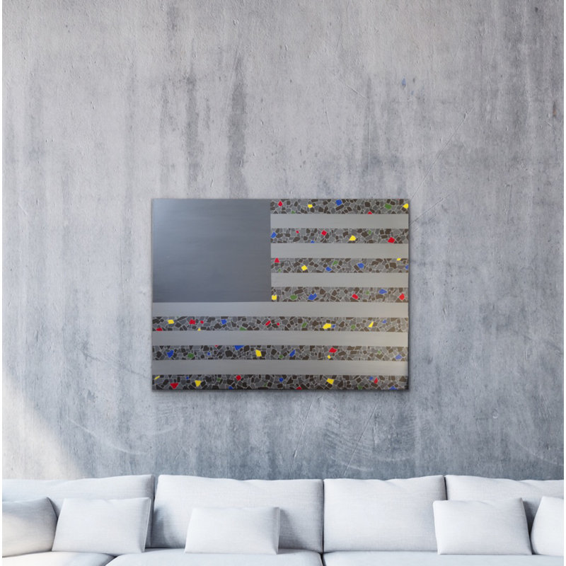 American Flag Painting by Eddie Bruckner