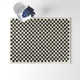 Walker Checkered Charcoal/Cream Shag Area Rug
