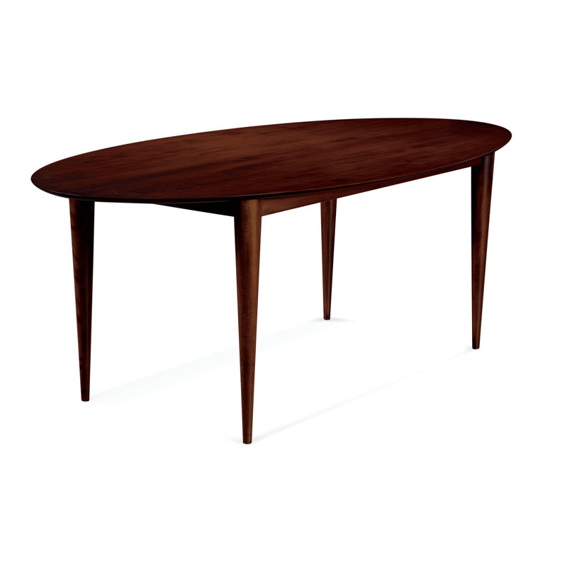 Angelet Maple Oval Solid Wood Dining Table, Aurora, 29" H x 42" W x 80" D