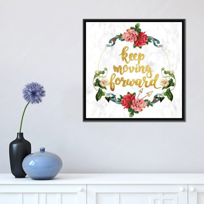« keep movinging forward », impression sur toile