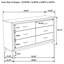 Commode 6 tiroirs