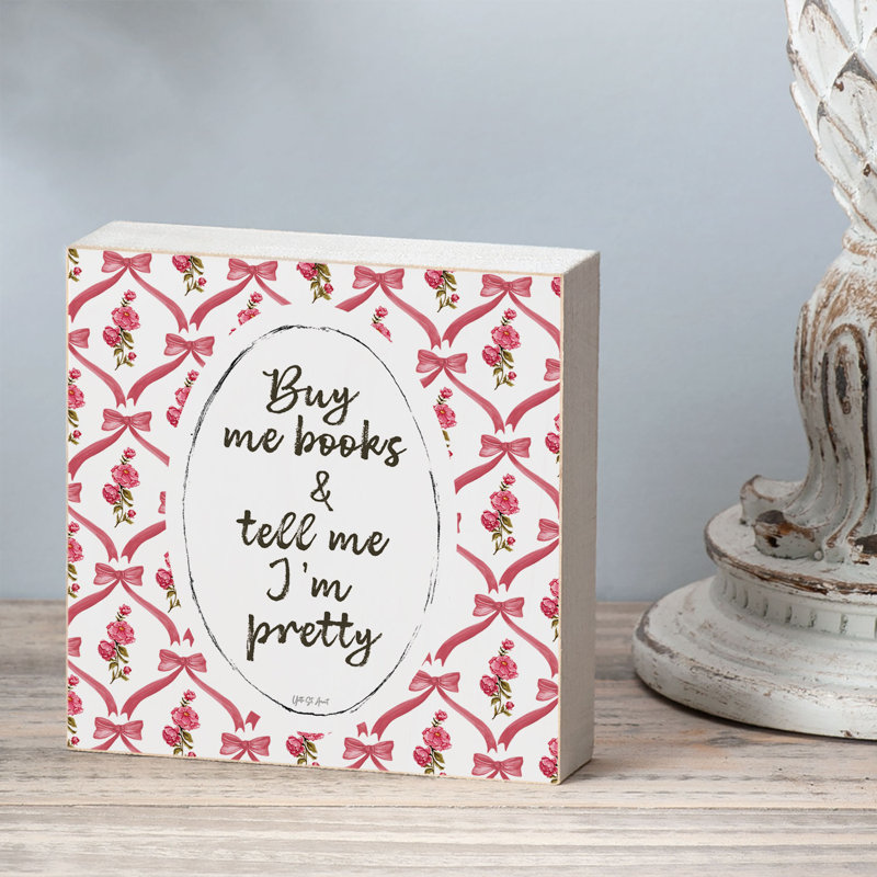 Plaque en bois massif «Buy Me»