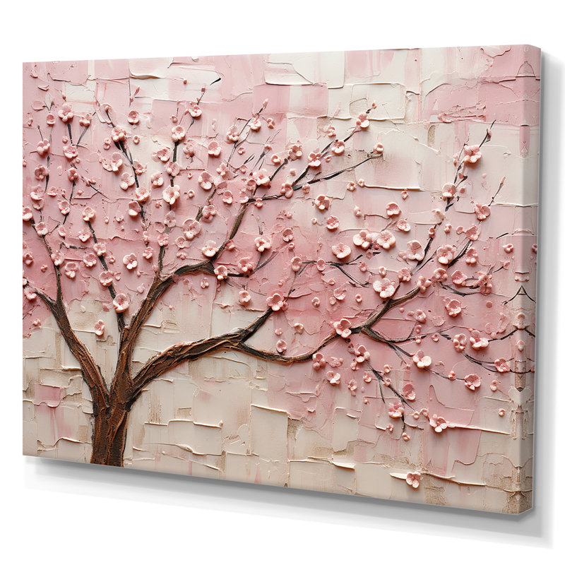 «Cherry Blossom Whisper», reproduction d'art sur toile, H 34 po x l 44 po x P 1,5 po, Toile tendue