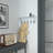Nariaki Wall Mounted Solid Pine Wood Storage Rack with Upper Shelf and 5 Hanging Hooks-2027361637