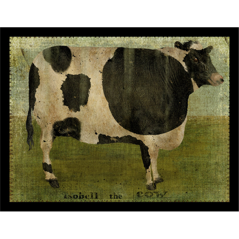 «Isobell Cow Poster», impression encadrée, H 11 po x l 14 po x P 1 po
