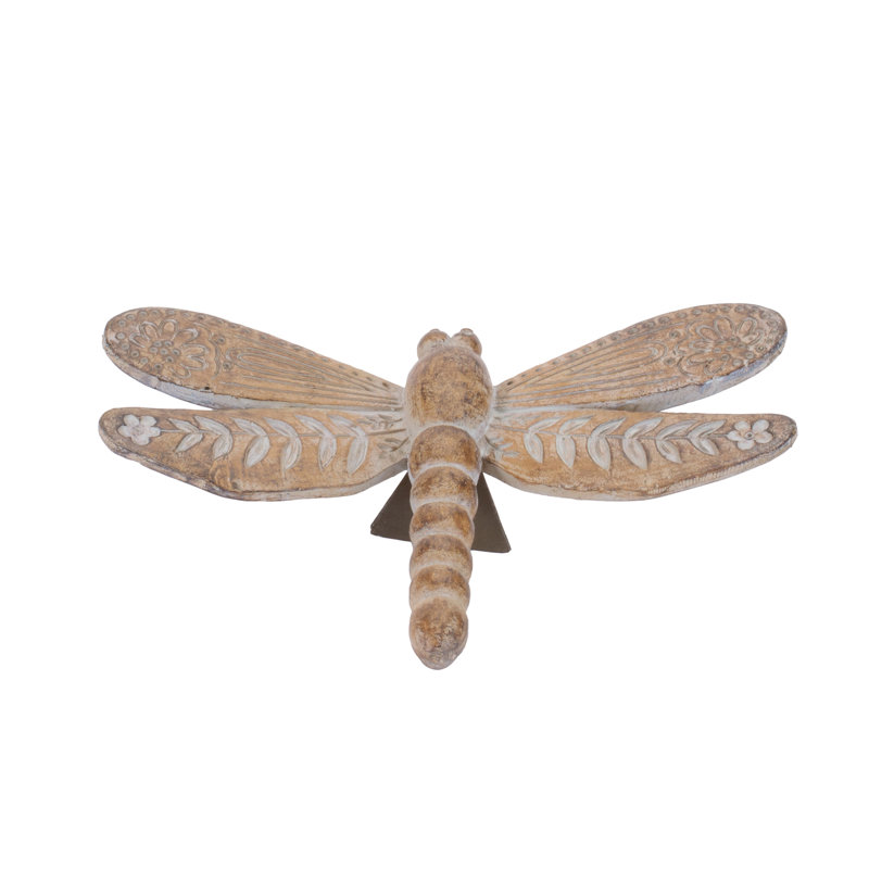 Floral Etched Insect Shelf Sitter