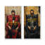Red Wolf Wall Street Work Hard Motiviation I - Ensemble d'art mural loup de Wall Street 2 pièces-1435214997-1435215006