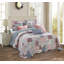 Printed Bedspread Set Dmask Pattern with Matching Pillow Shams, Soft Microfiber Coverlet, Lightweight & All-Season Bedding-38040941