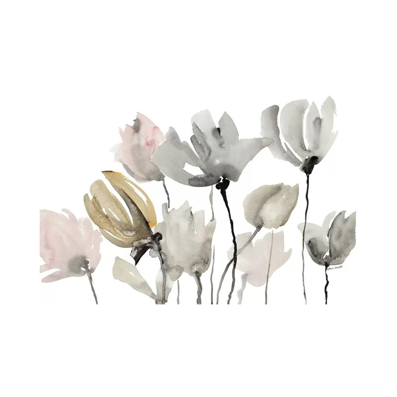 Follow Your Dreams Floral by Lanie Loreth - Painting on Canvas, 45.72cm H x 66.04cm W x 3.81cm D, Wrapped Canvas