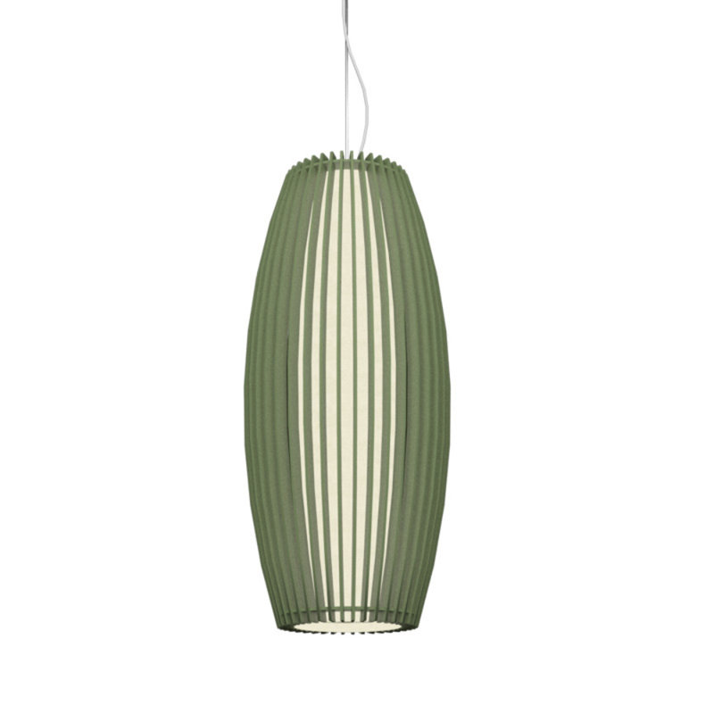 Stecche Di Legno 1 - Light Pendant, 27.3" H x 12.09" W x 12.09" D, American Walnut
