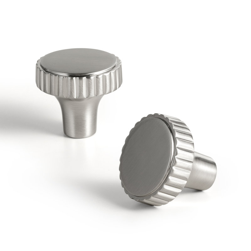 Poignée créative antidérapante de 1,18 po de diamètre, Nickel satiné