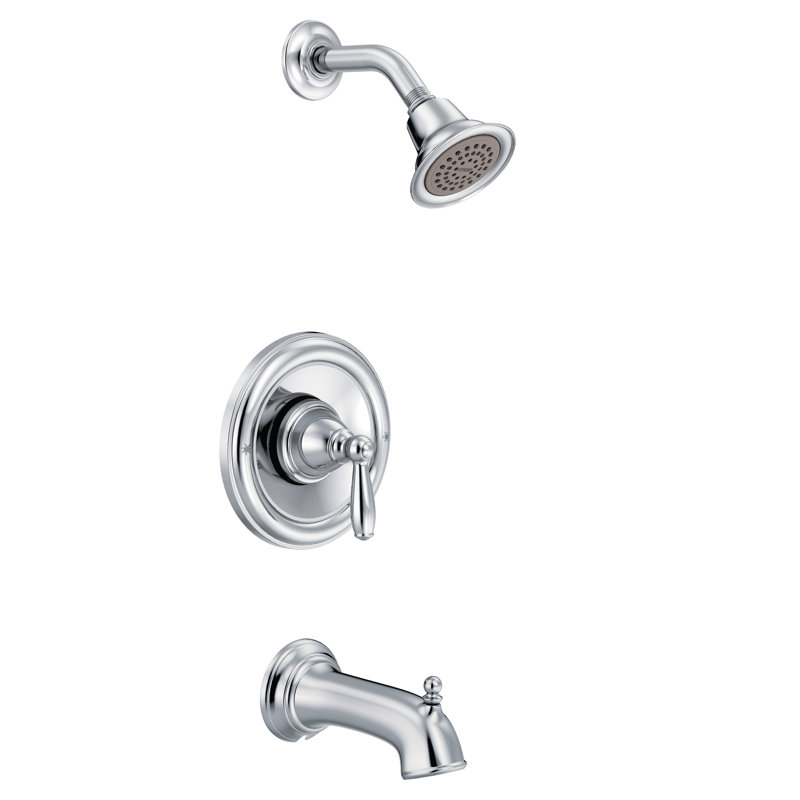 Brantford Volume Control Tub and Shower Faucet with Posi-Temp, Chrome