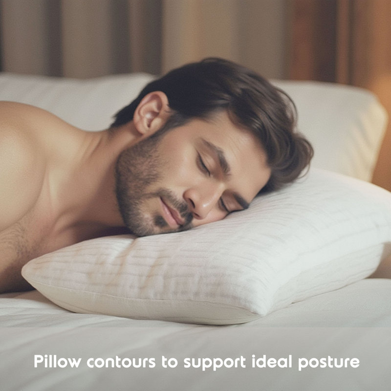 Plush Adjustable Shredded Memory Foam Support Bed Pillow, Queen, 2