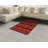 Orange High Density Long Fiber Poly Threads Decorative Area Rug Carpet-42031486