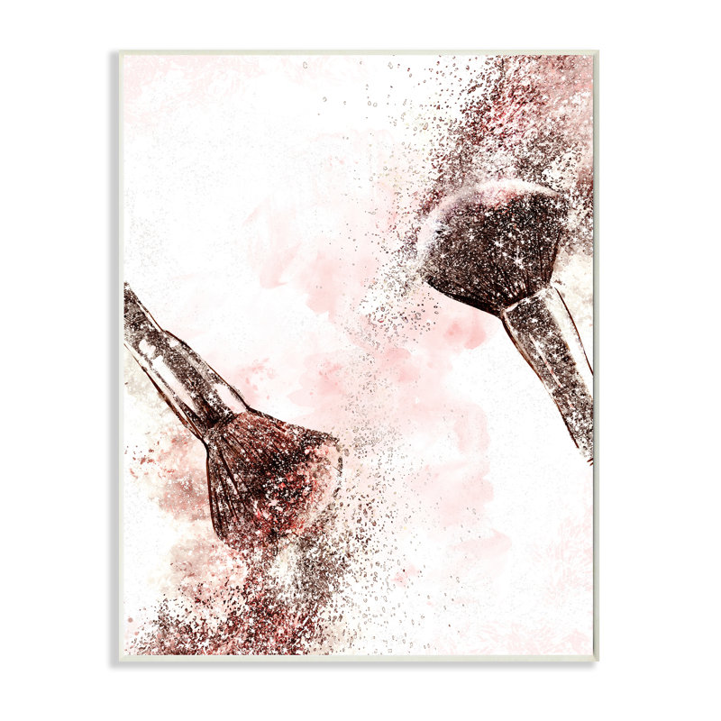 Pinceaux à maquillage Glam Sparkle, Plaque murale, H 15 po x l 10 po