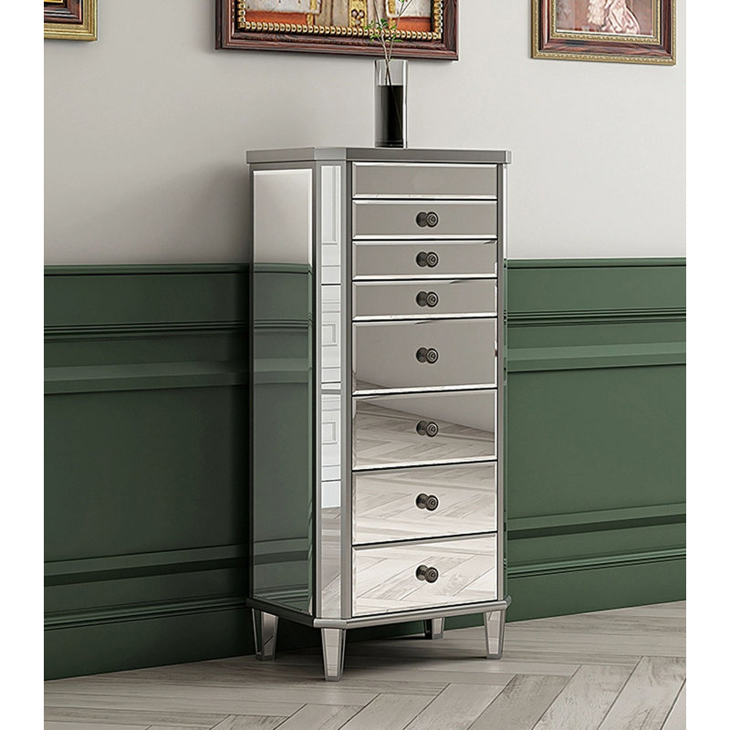 Armoire à bijoux à miroir American
