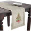 Chemin de table en lin à motif floral d'arbre de Noël Ayverie-1494672829