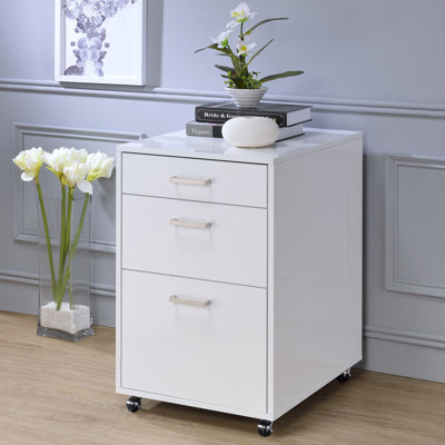 Modern File Cabinet With 3 Drawers