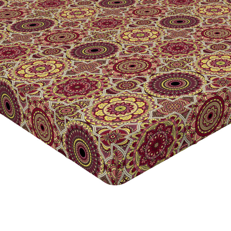 Drap-housse Ambesonne, paquet de 2, Drap-housse de taille simple, Brun, marocain