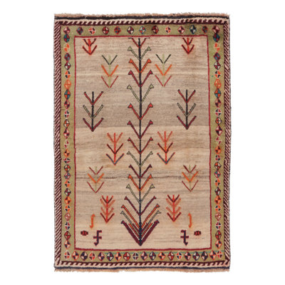 Vintage One-of-a-Kind 3'11" x 5'11" Hand Knotted Area Rug