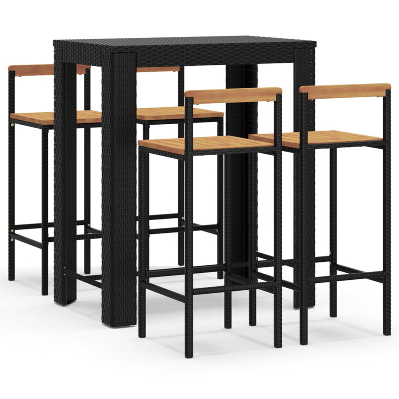 Saranap 40cm Bar Set, Black