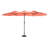 Large 14.8 Ft Double Sided Outdoor Umbrella - Orange. 100% Canopy, Construction. Ideal For Backyard, Poolside, Lawn And Garden In Perfect-1295439669