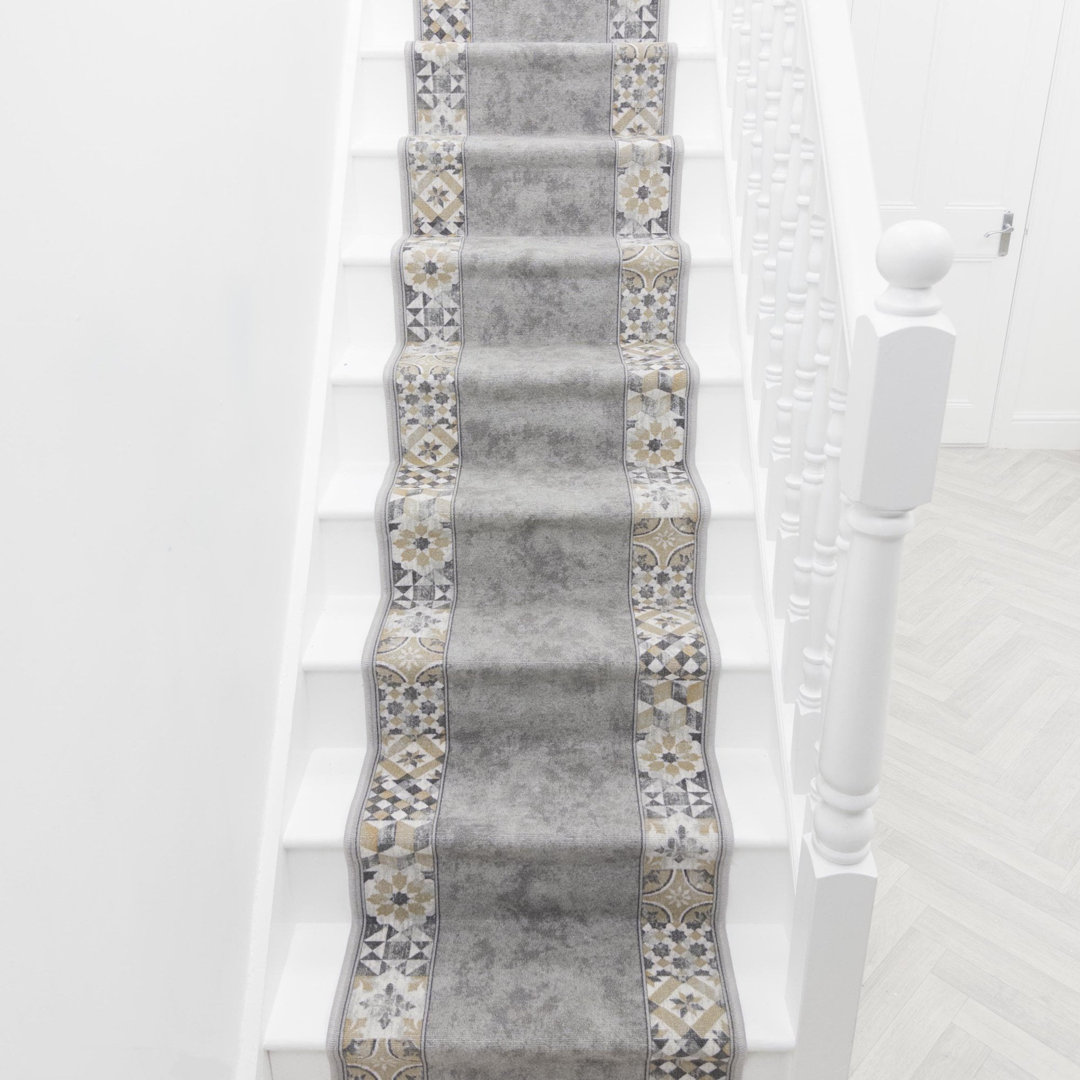 Murcia Grey Stair Runner – Hardwearing, Non-Slip & Durable Carpet for Stairs & Staircases, Multiple Lengths