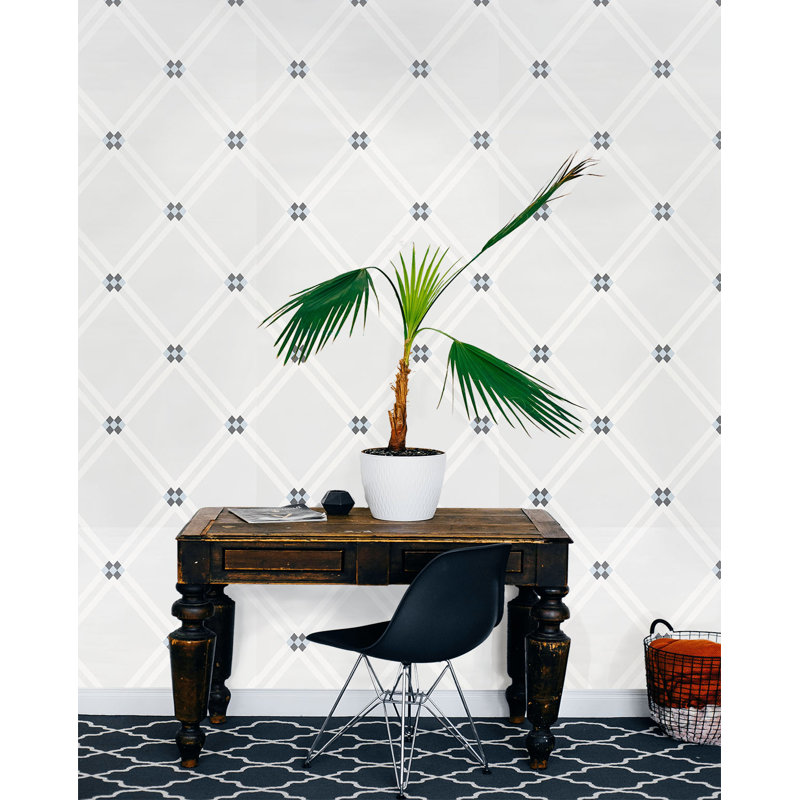Papier peint Schumacher x David Oliver Asolo, Bleu