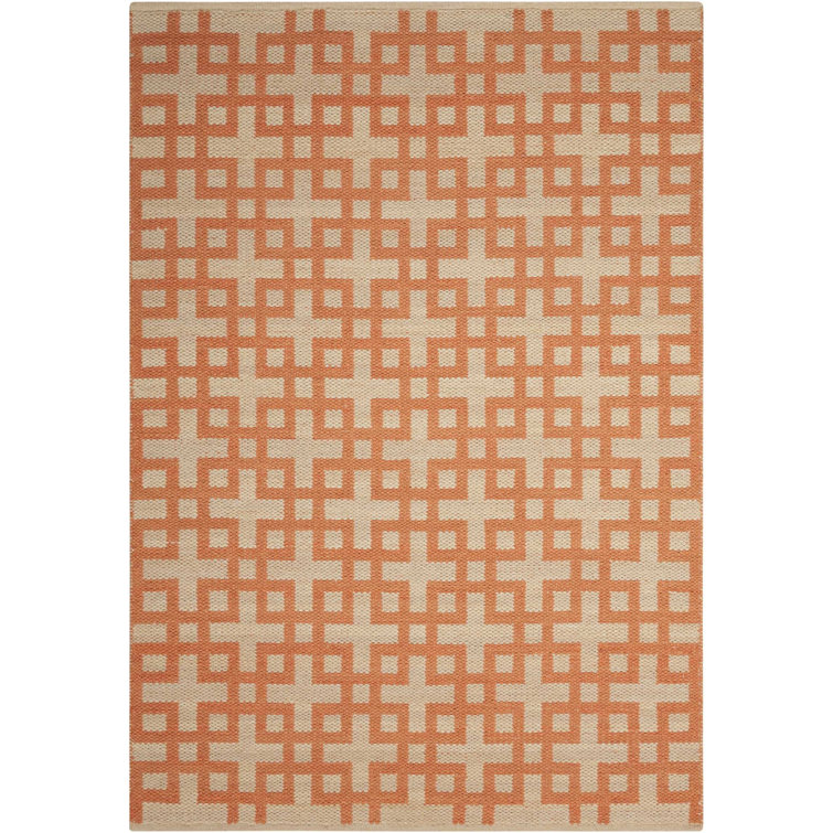 Maze Trellis Area Rug in Mango