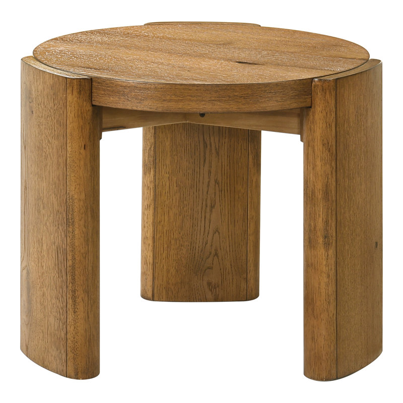 Table de bout Blitar avec socle, Brown Wood