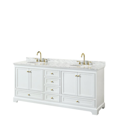 Ensemble de meuble-lavabo double 80 "Deborah
