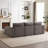 Modular Sofa with Ottoman,3 Cushions and 3 Pillows for Living Room-2139409540