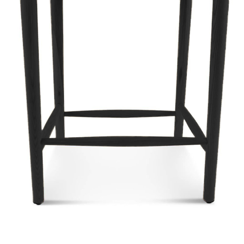 Wishbone Counter Stool Black Stain