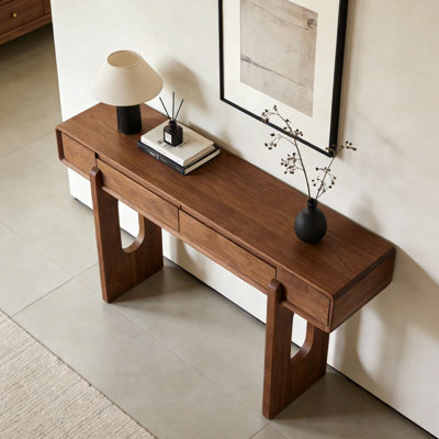 Console brun simple de style nordique