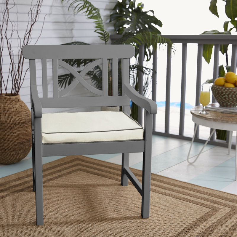 Charter Outdoor Sunbrella Seat Cushion, Canvas Natural Sunbrella Canvas
