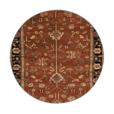 Turkish Brown Indoor and Outdoor Area Rug