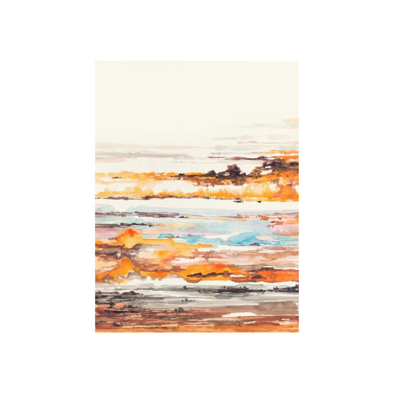Seasonal Ocean II Painting by Sara Brown, Knife Gel, 32" H x 24" W x 1.5" D