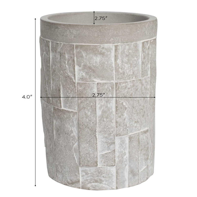 Ensemble d'accessoires de salle de bain en béton 4 pièces Engebretson